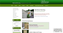 Desktop Screenshot of bentinckfencing.co.uk